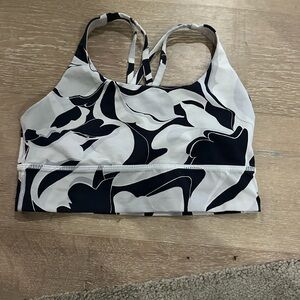 Chic Black and White Bikini Top